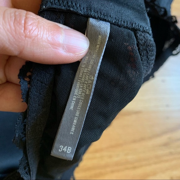 Aerie black lace push up convertible bra - Picture 6 of 8